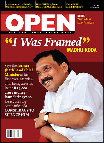 open magazine cover