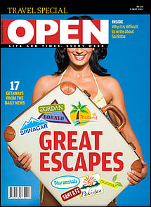 open magazine cover