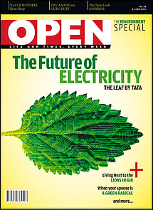 open magazine cover