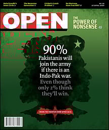 open magazine cover