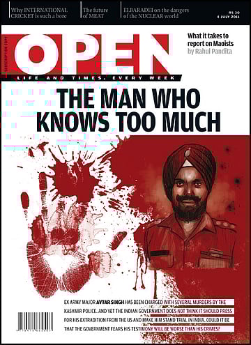 open magazine cover