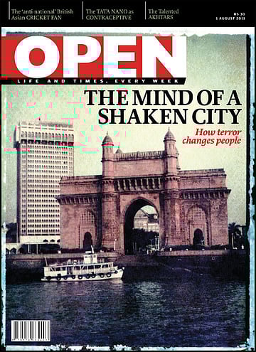 open magazine cover