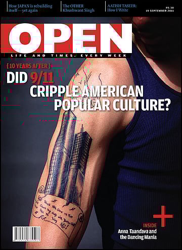 open magazine cover