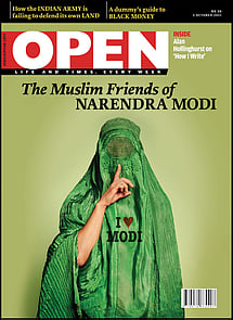 open magazine cover