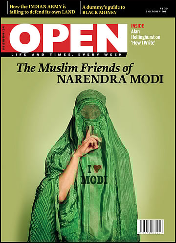 open magazine cover