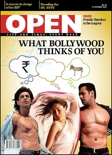 open magazine cover