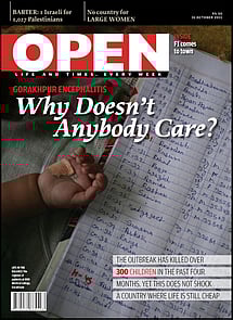 open magazine cover