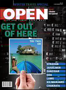 open magazine cover