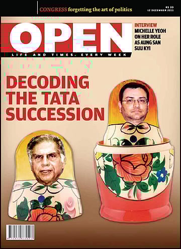 open magazine cover