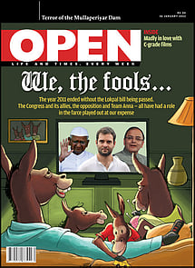 open magazine cover