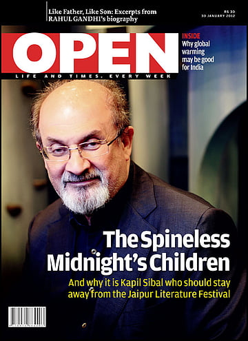 open magazine cover