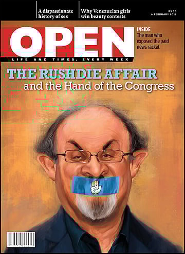 open magazine cover