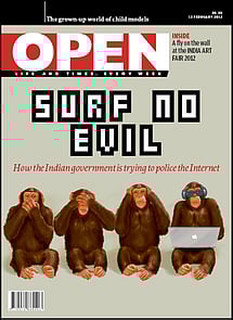 open magazine cover