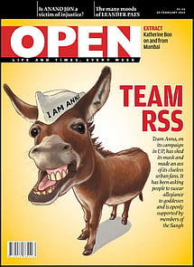 open magazine cover