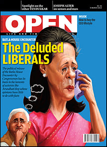 open magazine cover
