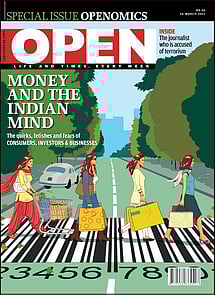 open magazine cover