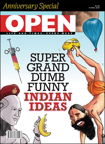 open magazine cover