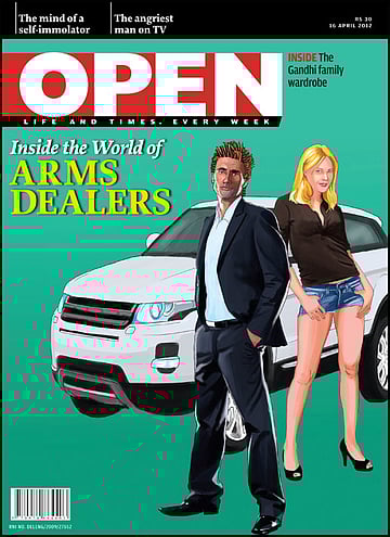open magazine cover