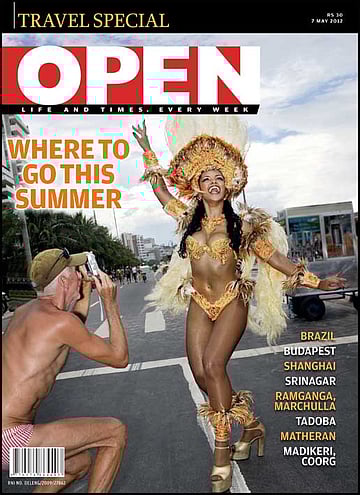 open magazine cover