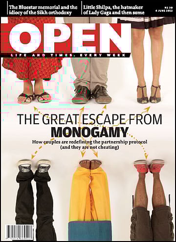 open magazine cover