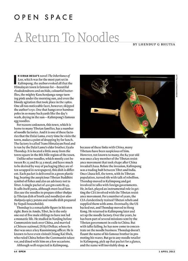 A Return To Noodles