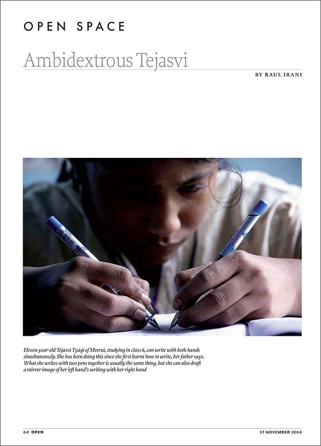 Ambidextrous Tejasvi