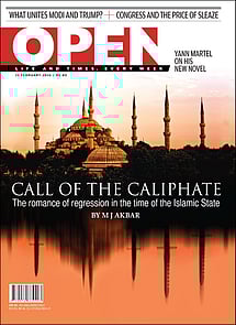 open magazine cover