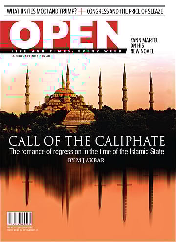 open magazine cover