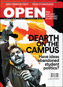 open magazine cover