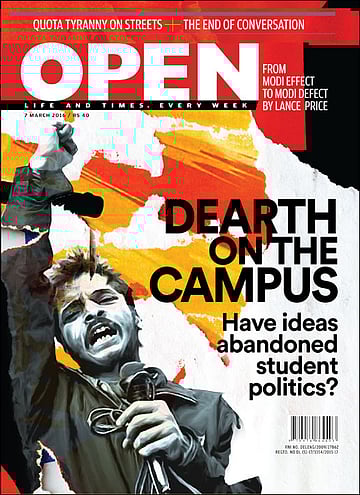 open magazine cover