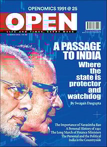 open magazine cover