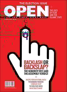 open magazine cover