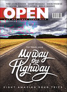 open magazine cover