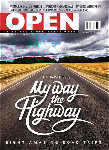 open magazine cover