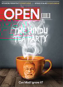 open magazine cover