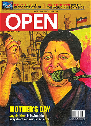 open magazine cover