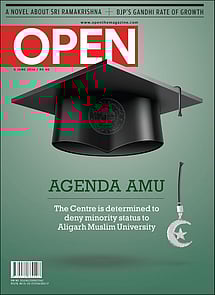 open magazine cover
