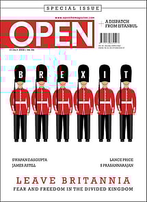 open magazine cover