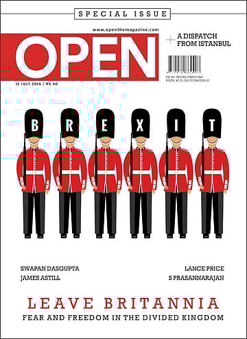 open magazine cover