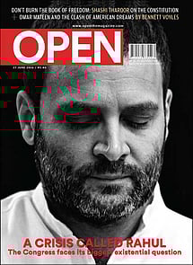open magazine cover