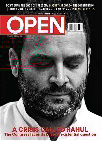 open magazine cover