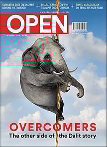 open magazine cover