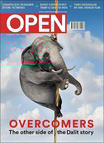 open magazine cover