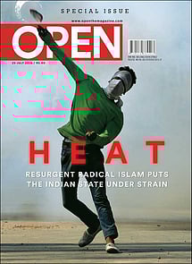 open magazine cover