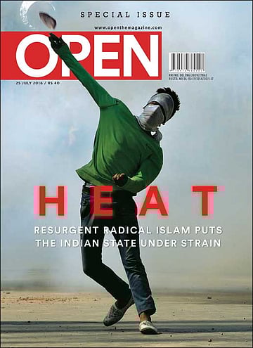 open magazine cover