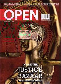 open magazine cover