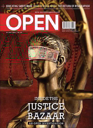 open magazine cover