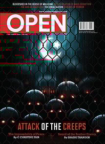 open magazine cover