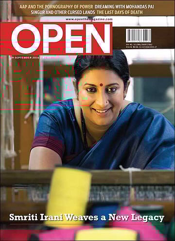 open magazine cover