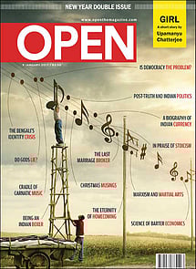 open magazine cover